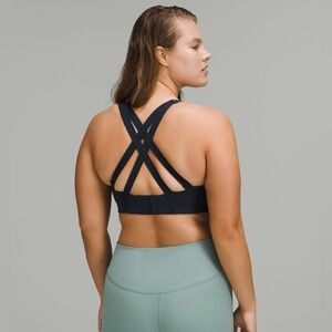 lululemon athletica Energy High Support Navy Sports Bra SZ 32D